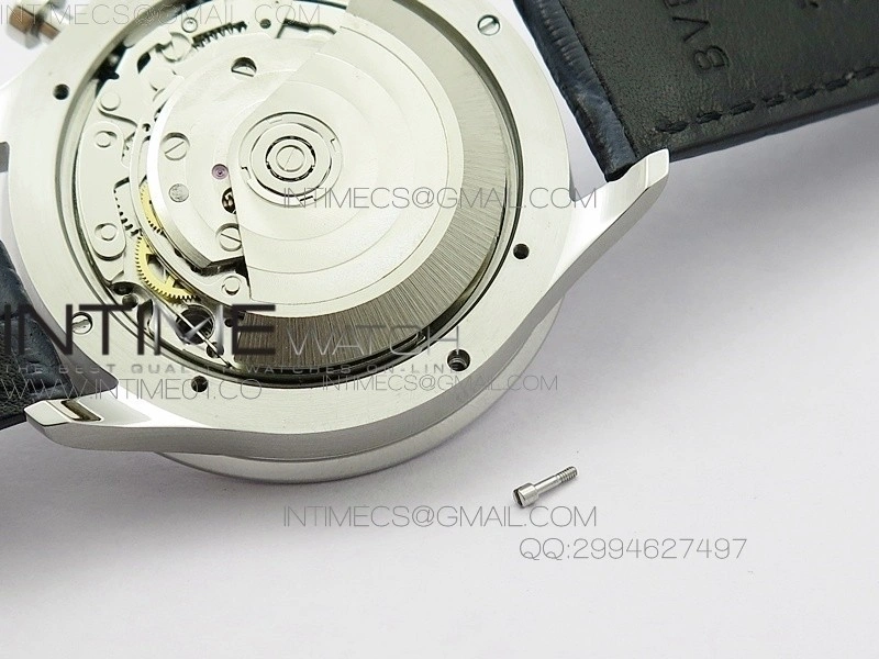 Portuguese IW371446 ZF V3 1:1 Best Edition SS White Dial Blue Markers on Blue Leather Strap A79350