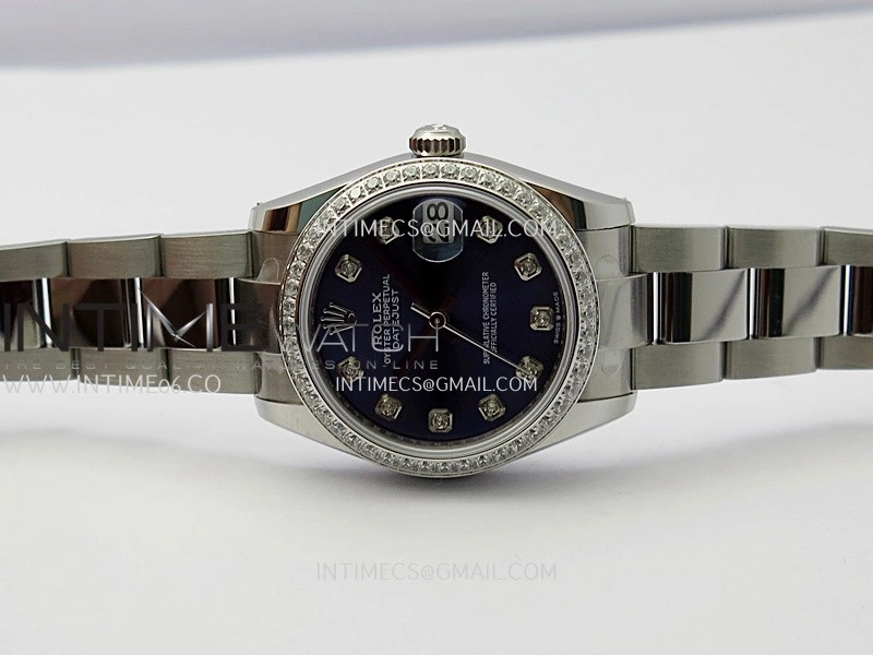 DateJust 31mm 904L SS AR+F Best Edition Blue Dial Diamond Marker On 904L SS Oyster Bracelet A2236