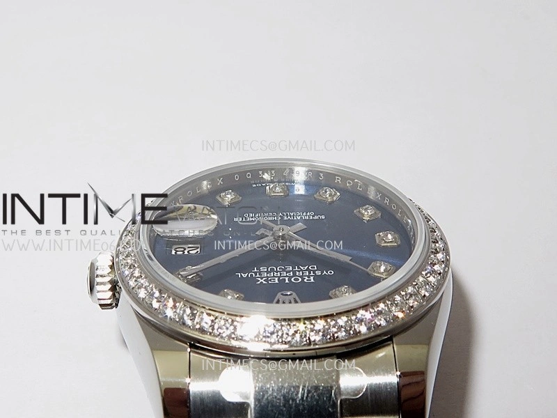 DateJust 31mm 904L SS AR+F Best Edition Blue Dial Diamond Marker On 904L SS Oyster Bracelet A2236