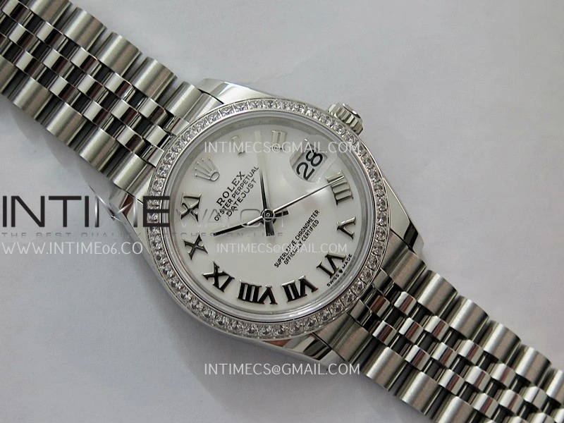 DateJust 31mm 904L SS AR+F Best Edition White Dial Roman Marker On 904L SS Jubilee Bracelet A2236