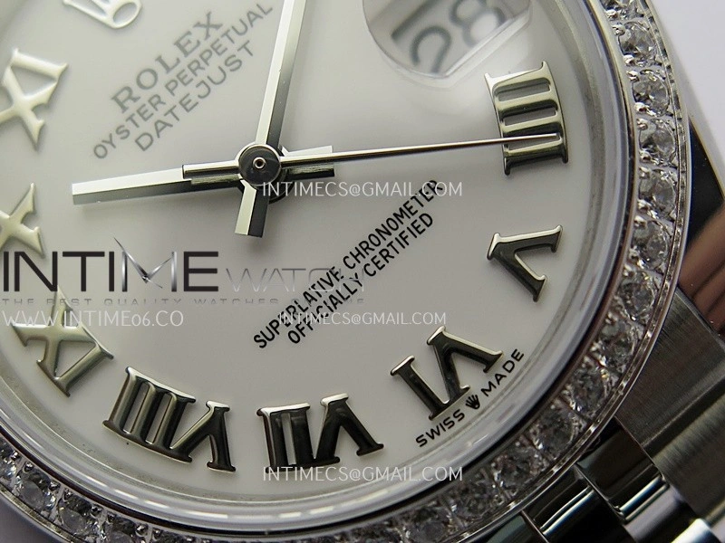 DateJust 31mm 904L SS AR+F Best Edition White Dial Roman Marker On 904L SS Jubilee Bracelet A2236