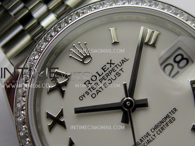 DateJust 31mm 904L SS AR+F Best Edition White Dial Roman Marker On 904L SS Jubilee Bracelet A2236