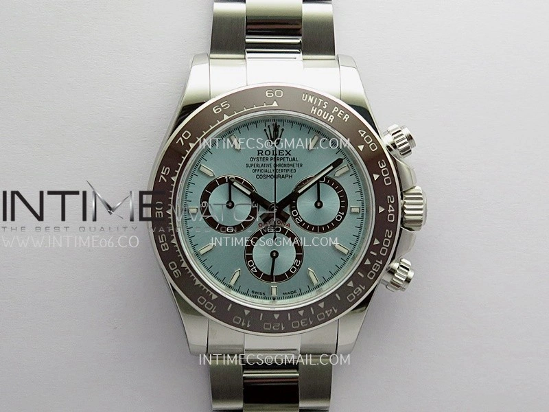 Daytona 126506 904L SS UFO 1:1 Best Edition Ice Blue Dial Stick Markers On 904L SS Bracelet UF4131