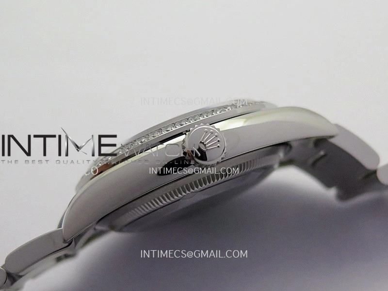 DateJust 126284 Diamond Bezel 904L SS V2 VSF 1:1 Best Edition Black Dial Diamond Marker On Oyster Bracelet DD3235