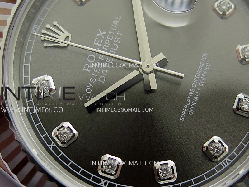DateJust 41 126334 904L SS V2 VSF 1:1 Best Edition Gray Dial Diamond Marker On Jubilee Bracelet DD3235