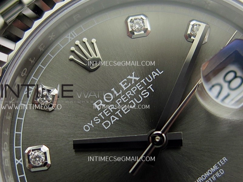 DateJust 41 126334 904L SS V2 VSF 1:1 Best Edition Gray Dial Diamond Marker On Jubilee Bracelet DD3235
