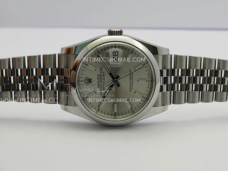 DateJust 126200 904L SS V2 VSF 1:1 Best Edition Silver Dial Stick Marker On Jubilee Bracelet DD3235