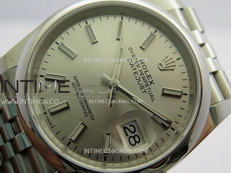 DateJust 126200 904L SS V2 VSF 1:1 Best Edition Silver Dial Stick Marker On Jubilee Bracelet DD3235