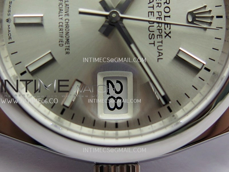 DateJust 126200 904L SS V2 VSF 1:1 Best Edition Silver Dial Stick Marker On Jubilee Bracelet DD3235