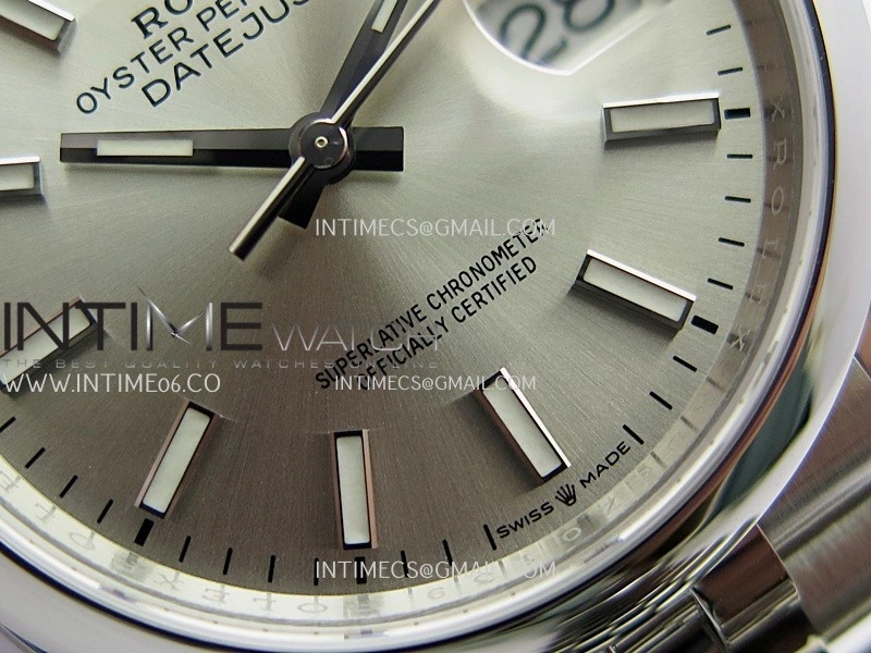 DateJust 126200 904L SS V2 VSF 1:1 Best Edition Silver Dial Stick Marker On Jubilee Bracelet DD3235