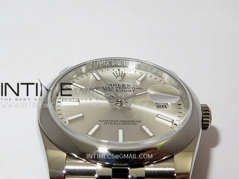 DateJust 126200 904L SS V2 VSF 1:1 Best Edition Silver Dial Stick Marker On Jubilee Bracelet DD3235
