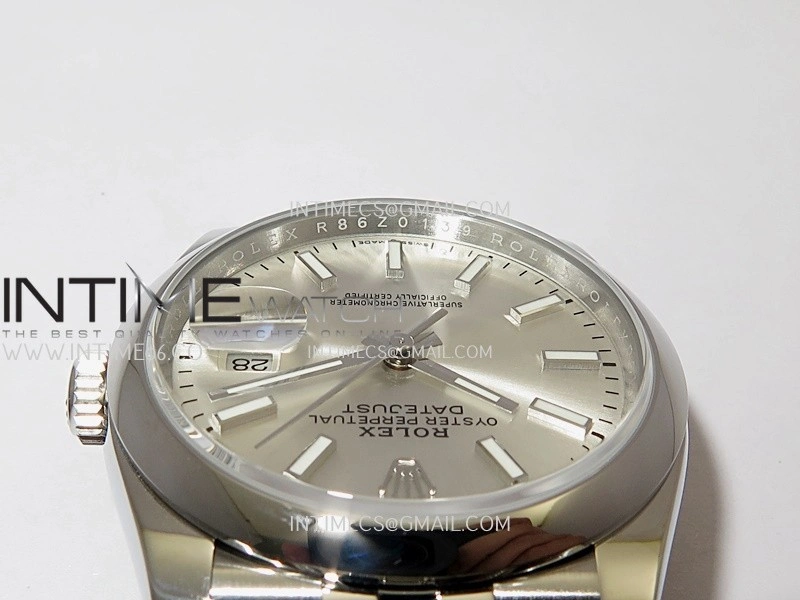 DateJust 126200 904L SS V2 VSF 1:1 Best Edition Silver Dial Stick Marker On Jubilee Bracelet DD3235