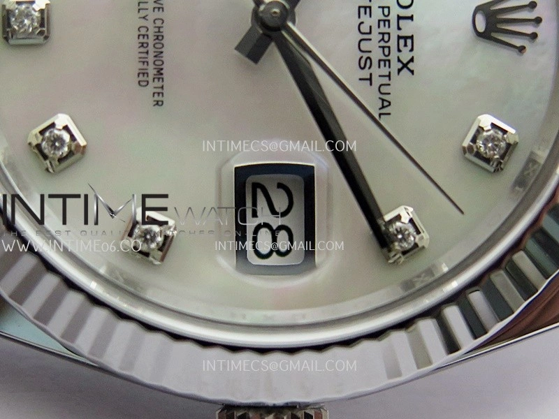 DateJust 41 126334 904L SS VF 1:1 Best Edition White MOP Dial Daimond Marker On Oyster Bracelet DD3235