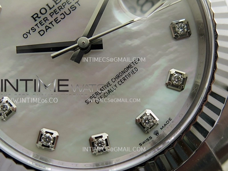 DateJust 41 126334 904L SS VF 1:1 Best Edition White MOP Dial Daimond Marker On Oyster Bracelet DD3235