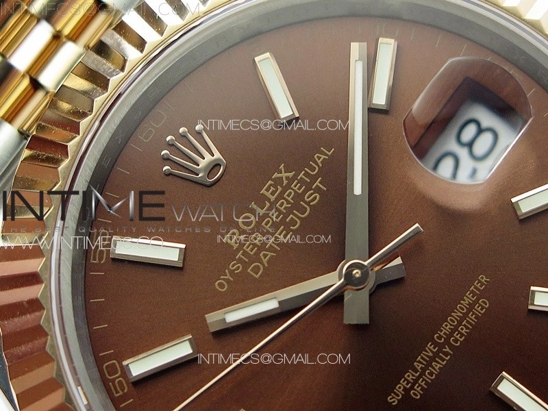 DateJust 41 126331 904L SS RG GMF 1:1 Best Edition Rrown Dial Sticks Markers On Jubilee Bracelet VR3235