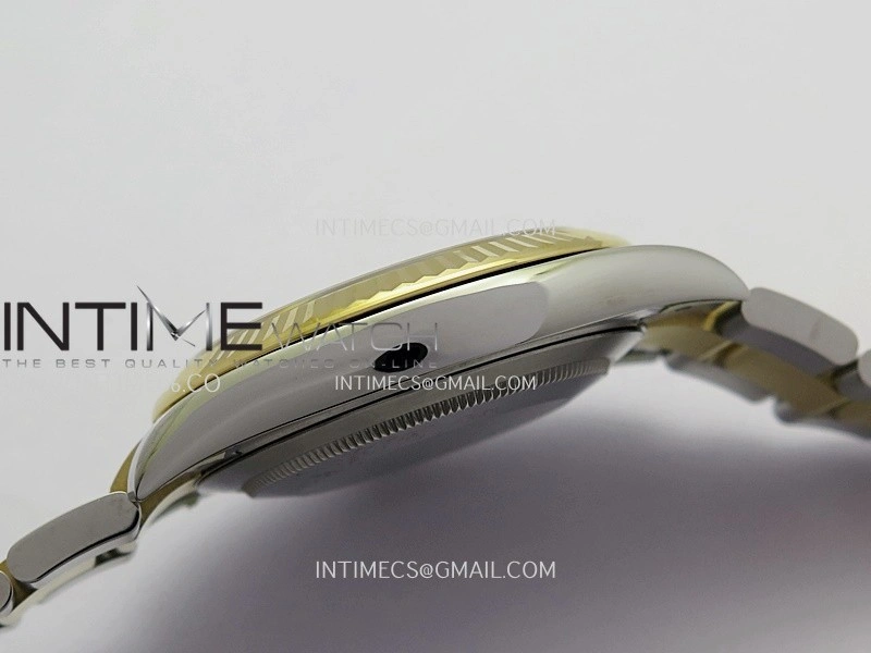 DateJust 41 126333 904L SS YG VF 1:1 Best Edition Gold Dial Stick Marker On SS YG Oyster Bracelet DD3235