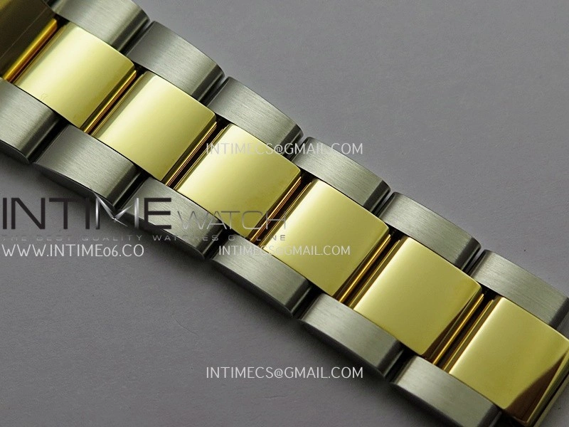DateJust 41 126333 904L SS YG VF 1:1 Best Edition Gold Dial Stick Marker On SS YG Oyster Bracelet DD3235