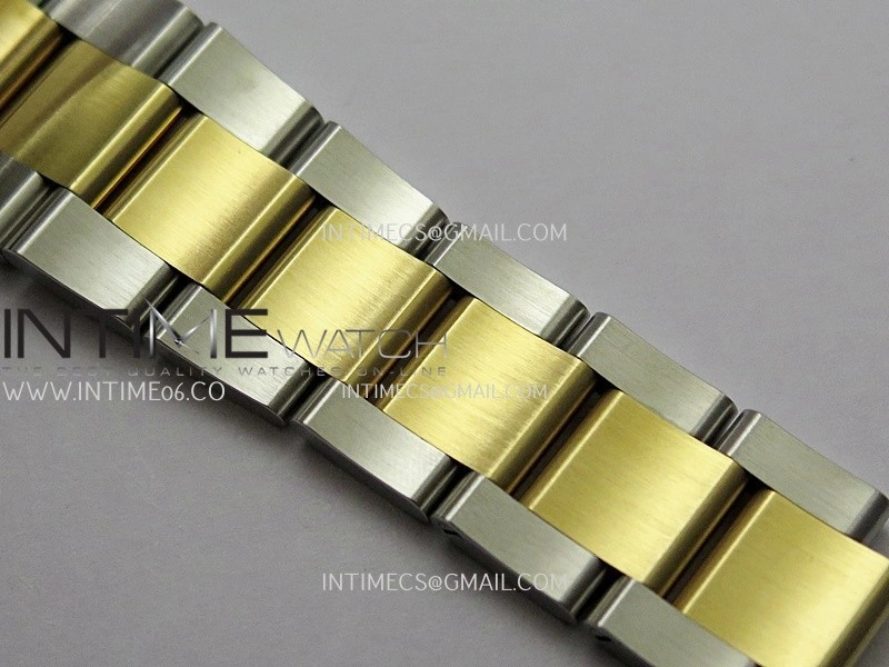 DateJust 41 126333 904L SS YG VF 1:1 Best Edition Gold Dial Stick Marker On SS YG Oyster Bracelet DD3235