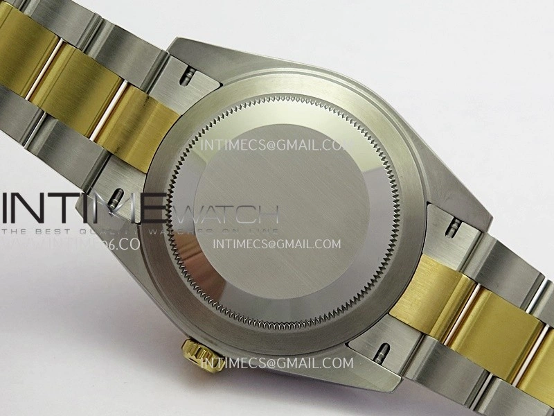 DateJust 41 126333 904L SS YG VF 1:1 Best Edition Gold Dial Stick Marker On SS YG Oyster Bracelet DD3235