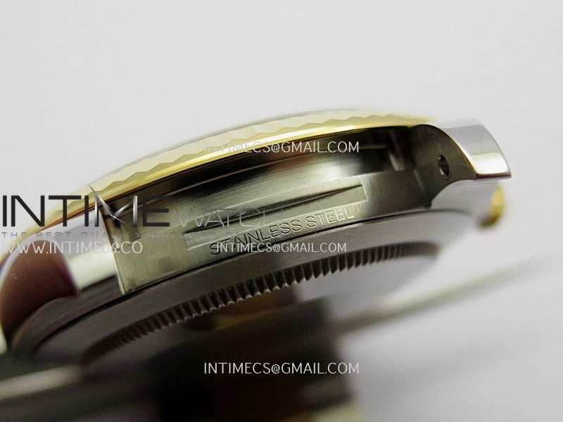 DateJust 41 126333 904L SS YG VF 1:1 Best Edition Gold Dial Stick Marker On SS YG Oyster Bracelet DD3235