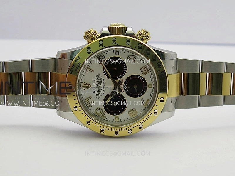 Daytona 116503 904L SS YG VF 1:1 Best Edition White Dial Number Marker On 904L SS YG Bracelet DD4130
