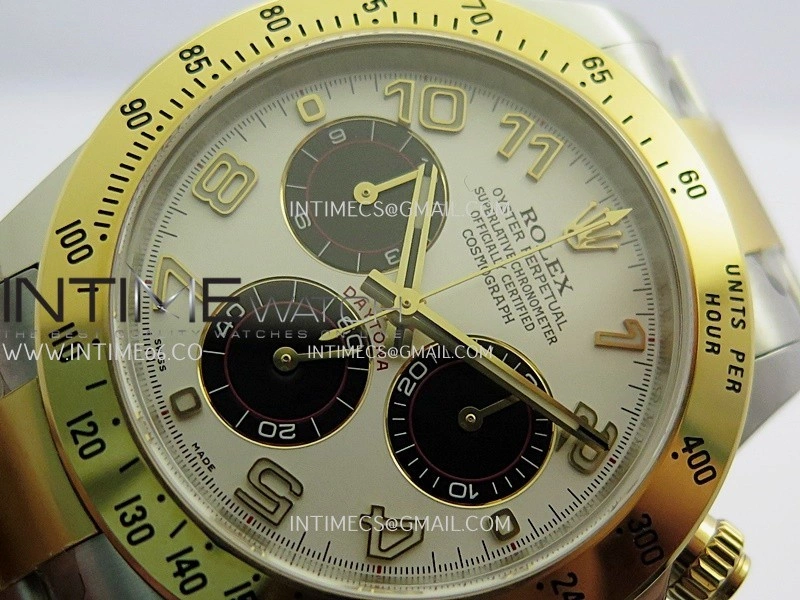 Daytona 116503 904L SS YG VF 1:1 Best Edition White Dial Number Marker On 904L SS YG Bracelet DD4130