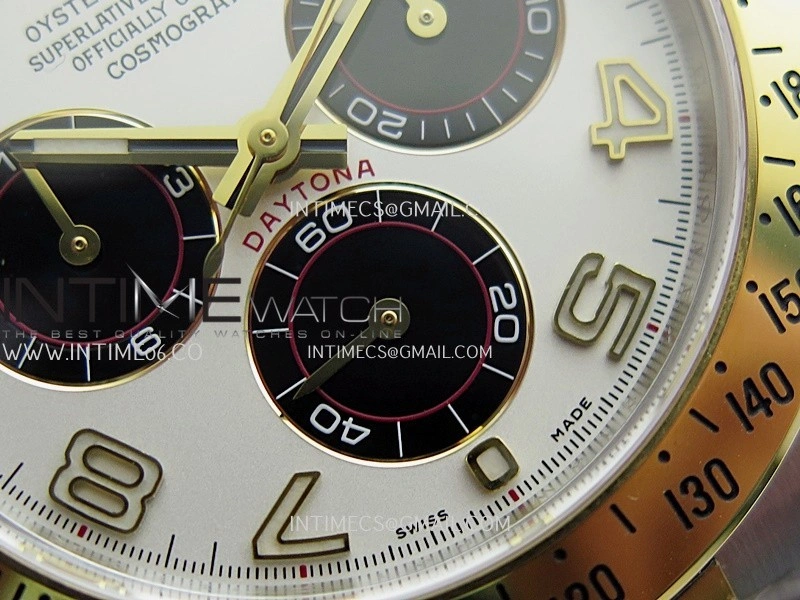 Daytona 116503 904L SS YG VF 1:1 Best Edition White Dial Number Marker On 904L SS YG Bracelet DD4130