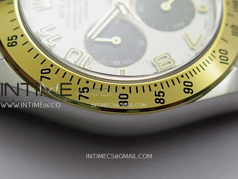 Daytona 116503 904L SS YG VF 1:1 Best Edition White Dial Number Marker On 904L SS YG Bracelet DD4130