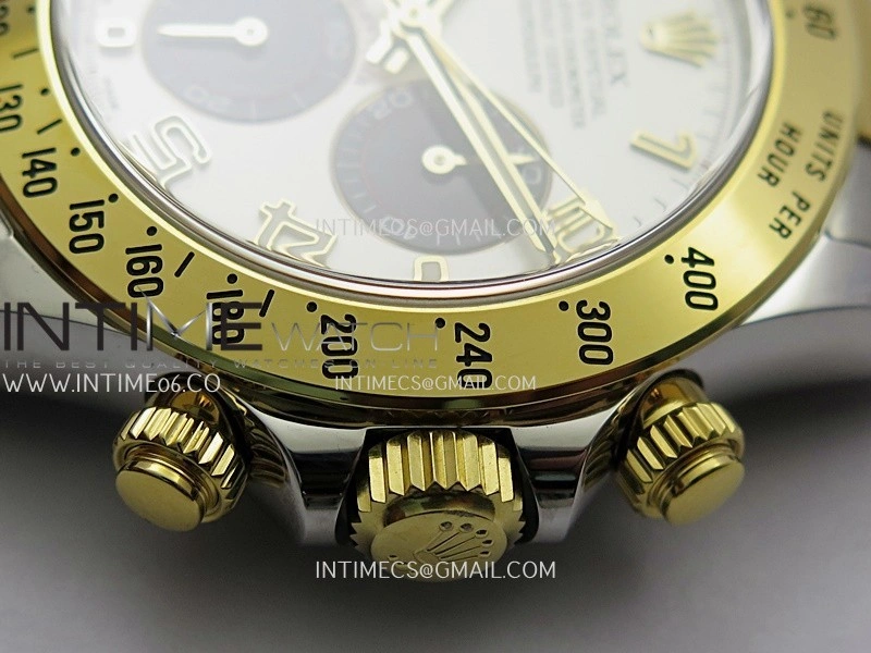 Daytona 116503 904L SS YG VF 1:1 Best Edition White Dial Number Marker On 904L SS YG Bracelet DD4130