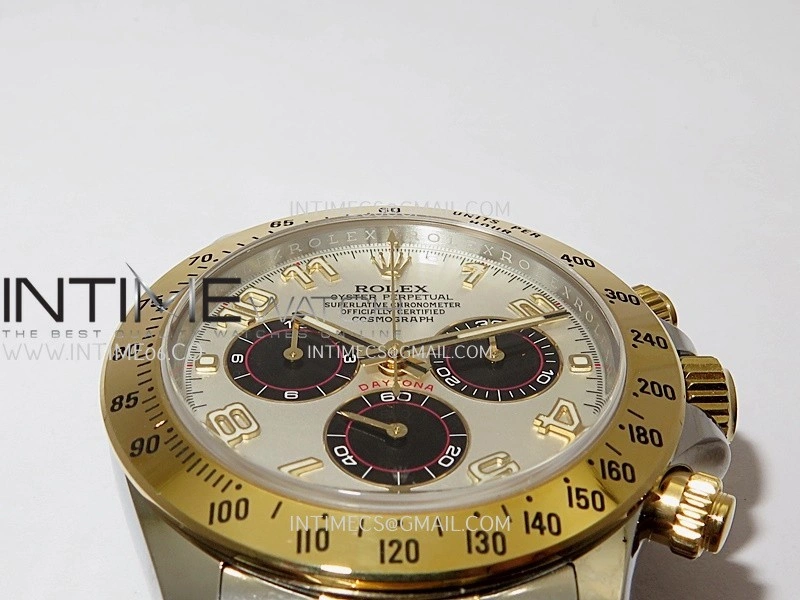 Daytona 116503 904L SS YG VF 1:1 Best Edition White Dial Number Marker On 904L SS YG Bracelet DD4130