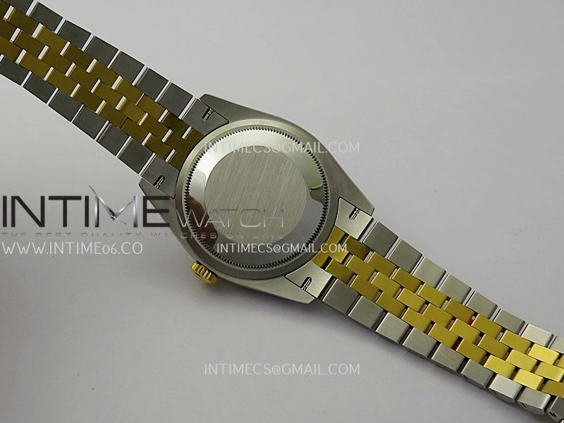 DateJust 126233 36mm 904L SS YG VSF 1:1 Best Edition Black Dial Diamond Marker On Jubilee Bracelet VS3235