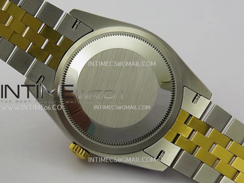 DateJust 126233 36mm 904L SS YG VSF 1:1 Best Edition Black Dial Diamond Marker On Jubilee Bracelet VS3235