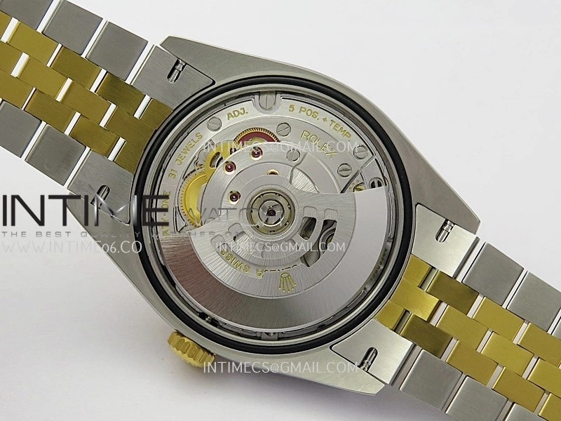 DateJust 126233 36mm 904L SS YG VSF 1:1 Best Edition Black Dial Diamond Marker On Jubilee Bracelet VS3235