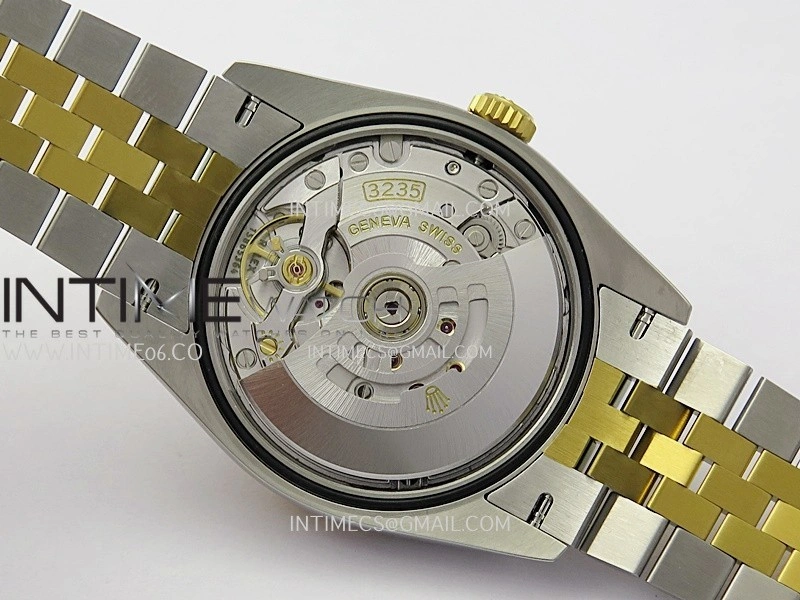 DateJust 126233 36mm 904L SS YG VSF 1:1 Best Edition Black Dial Diamond Marker On Jubilee Bracelet VS3235