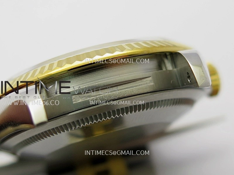 DateJust 126233 36mm 904L SS YG VSF 1:1 Best Edition Black Dial Diamond Marker On Jubilee Bracelet VS3235