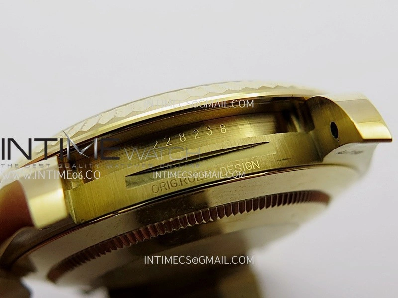Day Date 228238 40mm 904L YG VSF 1:1 Best Edition Gold Dial Stick Marker On YG President Bracelet DD3255