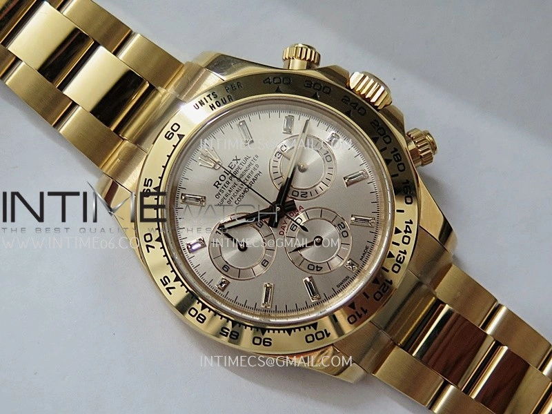 Daytona 116505 904L RG VF 1:1 Best Edition RG Dial T Diamond Marker On 904L RG Bracelet DD4130