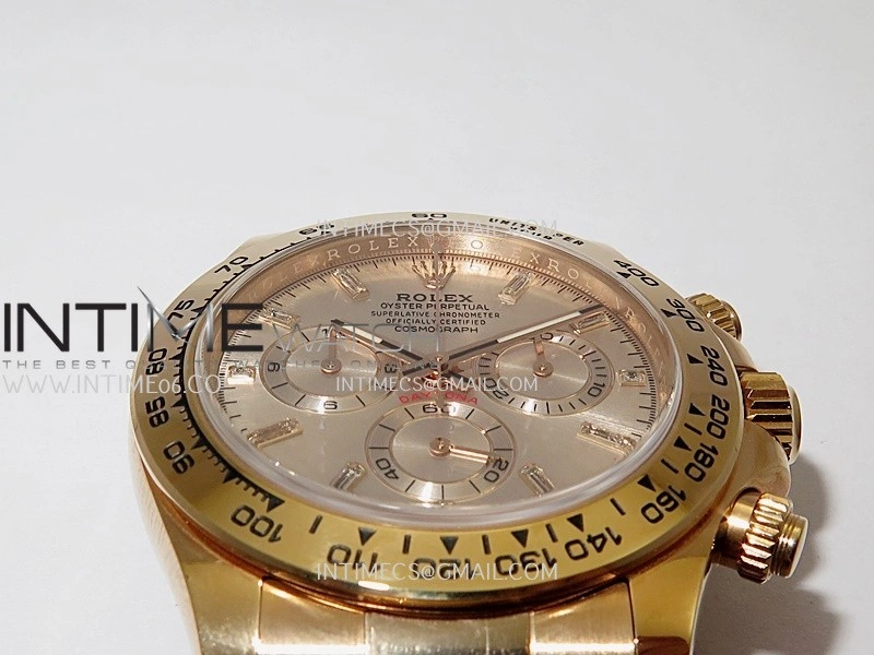 Daytona 116505 904L RG VF 1:1 Best Edition RG Dial T Diamond Marker On 904L RG Bracelet DD4130