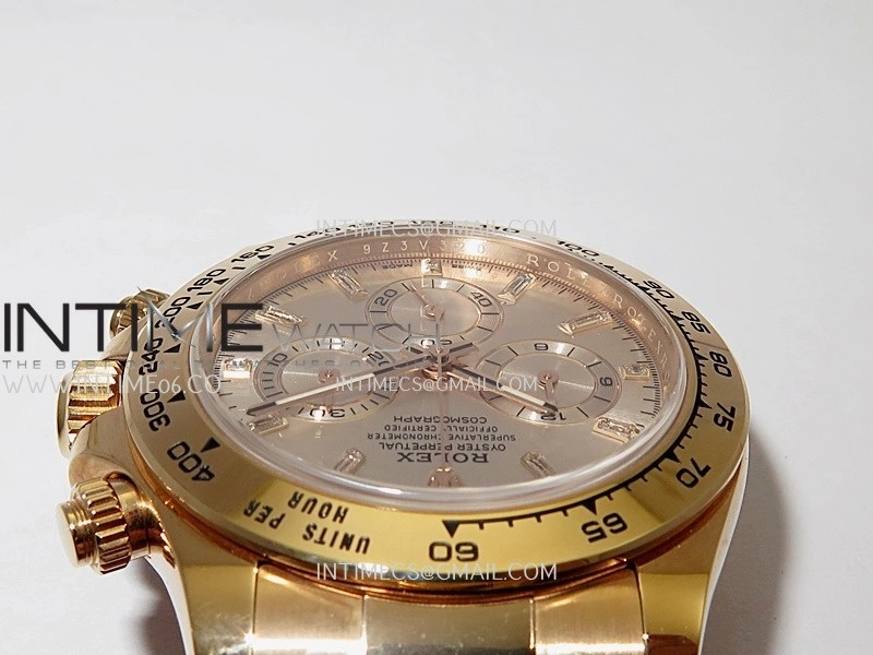 Daytona 116505 904L RG VF 1:1 Best Edition RG Dial T Diamond Marker On 904L RG Bracelet DD4130