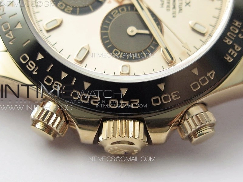 Daytona 116515 BTF 1:1 Best Edition RG Dial Black Subdial on Oysterflex Rubber Strap SA4130 V2