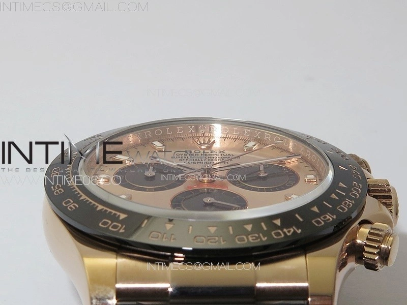 Daytona 116515 BTF 1:1 Best Edition RG Dial Black Subdial on Oysterflex Rubber Strap SA4130 V2
