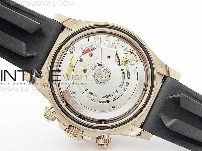 Daytona 116515 BTF 1:1 Best Edition RG Dial Black Subdial on Oysterflex Rubber Strap SA4130 V2