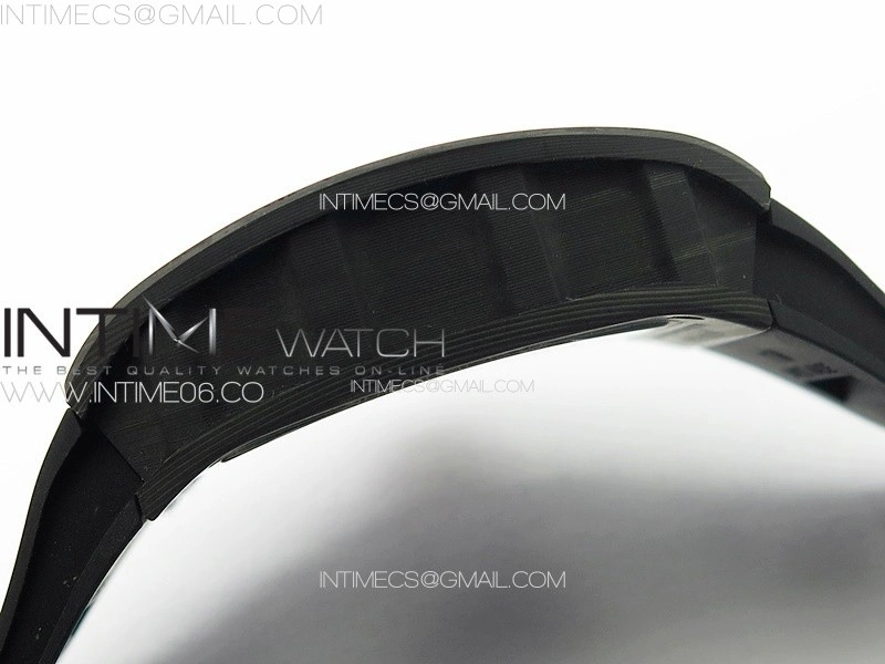 RM055 Forged Carbon Case KUF Best Edition Red Crown on Black Rubber Strap MIYOTA8215