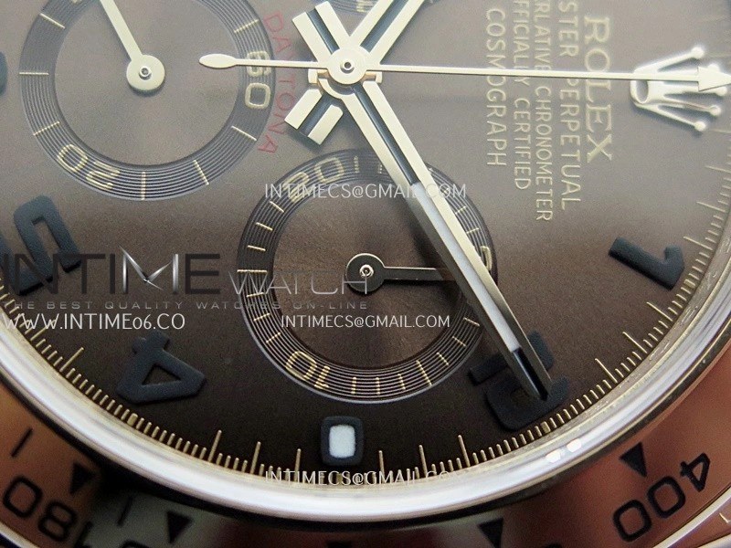 Daytona 116505 Gain Weight QF 1:1 Best Edition Brown Dial Numeral Marker On RG Bracelet SH4130