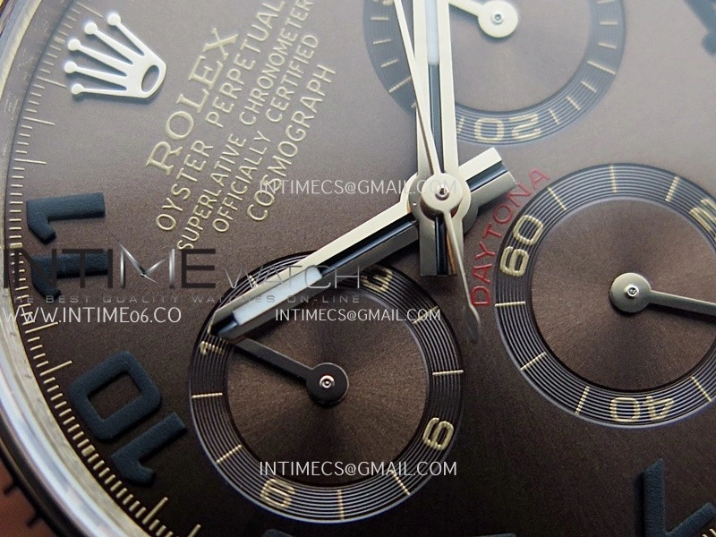 Daytona 116505 Gain Weight QF 1:1 Best Edition Brown Dial Numeral Marker On RG Bracelet SH4130