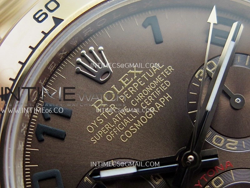 Daytona 116505 Gain Weight QF 1:1 Best Edition Brown Dial Numeral Marker On RG Bracelet SH4130