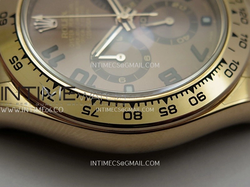 Daytona 116505 Gain Weight QF 1:1 Best Edition Brown Dial Numeral Marker On RG Bracelet SH4130