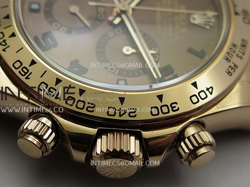 Daytona 116505 Gain Weight QF 1:1 Best Edition Brown Dial Numeral Marker On RG Bracelet SH4130