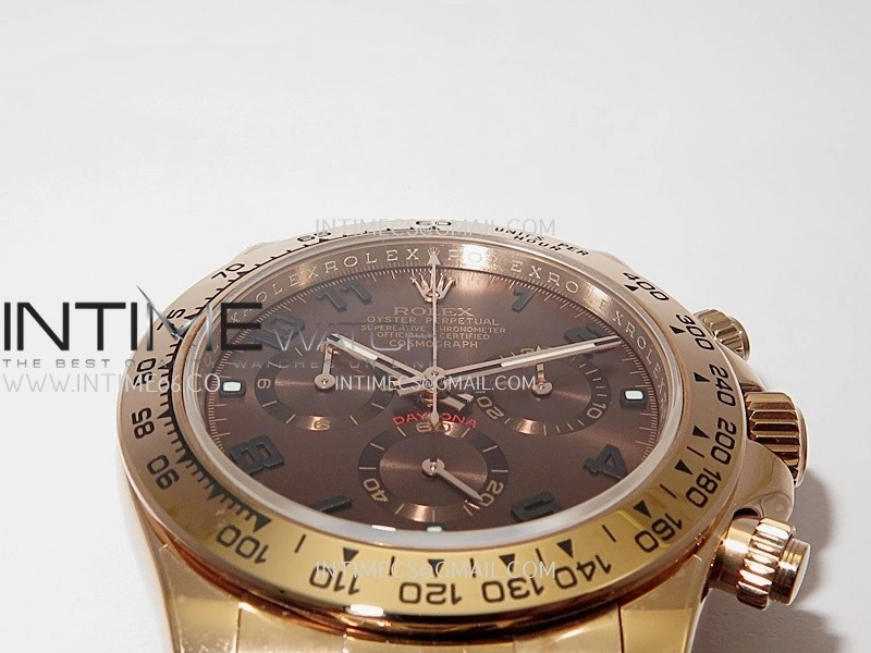 Daytona 116505 Gain Weight QF 1:1 Best Edition Brown Dial Numeral Marker On RG Bracelet SH4130