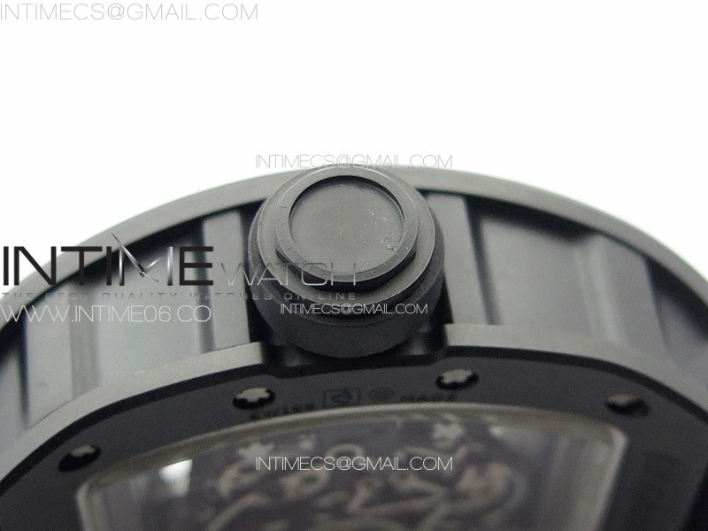 RM055 Real Ceramic Case KUF Best Edition Black Crown on Black Nylon Strap MIYOTA8215